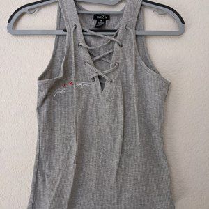 Embroidered Your Name Red String of Fate Grey Gray Shoelace Top Shirt T-shirt